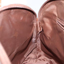 Burberrys Nova Check Hand Bag PVC Leather Green Gold Auth 145517-20