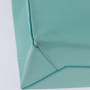 TIFFANY&Co. Hand Bag Leather 2way Turquoise Blue Silver Auth 145520-14