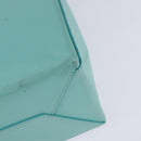 TIFFANY&Co. Hand Bag Leather 2way Turquoise Blue Silver Auth 145520-15