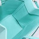 TIFFANY&Co. Hand Bag Leather 2way Turquoise Blue Silver Auth 145520-19