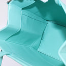 TIFFANY&Co. Hand Bag Leather 2way Turquoise Blue Silver Auth 145520-20