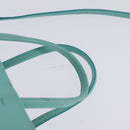 TIFFANY&Co. Hand Bag Leather 2way Turquoise Blue Silver Auth 145520-8