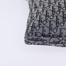 Christian Dior Trotter Canvas Shoulder Bag Navy Silver Auth 145522-9