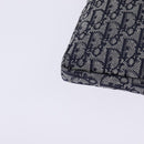 Christian Dior Trotter Canvas Shoulder Bag Navy Silver Auth 145522-15