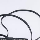 Christian Dior Trotter Canvas Shoulder Bag Navy Silver Auth 145522-8