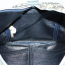 Christian Dior Trotter Canvas Boston Bag Navy Silver Auth 145523-17