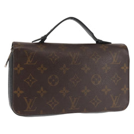 LOUIS VUITTON Monogram Macassar Zippy XL Long Wallet M61506 LV Auth 145534