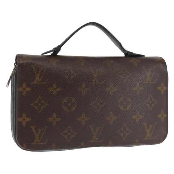 LOUIS VUITTON Monogram Macassar Zippy XL Long Wallet M61506 LV Auth 145534