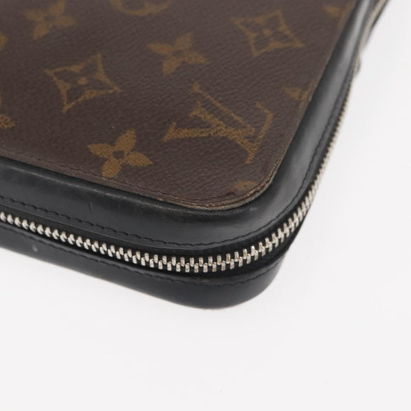 LOUIS VUITTON Monogram Macassar Zippy XL Long Wallet M61506 LV Auth 145534