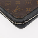 LOUIS VUITTON Monogram Macassar Zippy XL Long Wallet M61506 LV Auth 145534-8