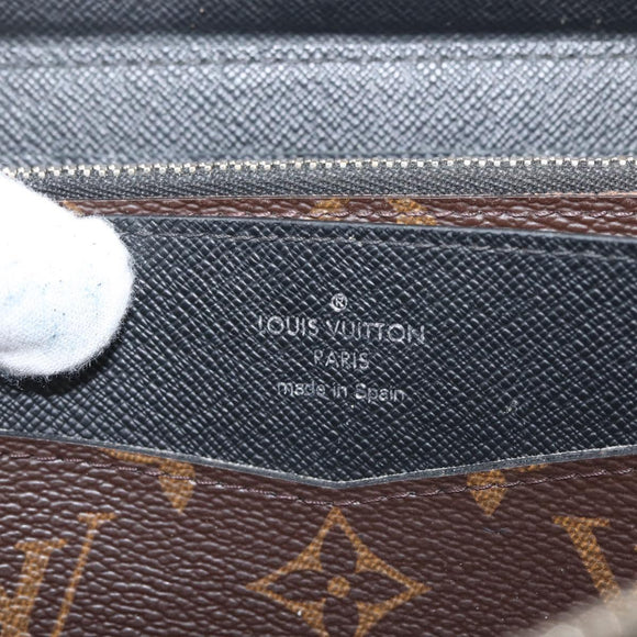 LOUIS VUITTON Monogram Macassar Zippy XL Long Wallet M61506 LV Auth 145534