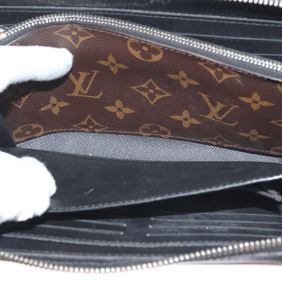 LOUIS VUITTON Monogram Macassar Zippy XL Long Wallet M61506 LV Auth 145534