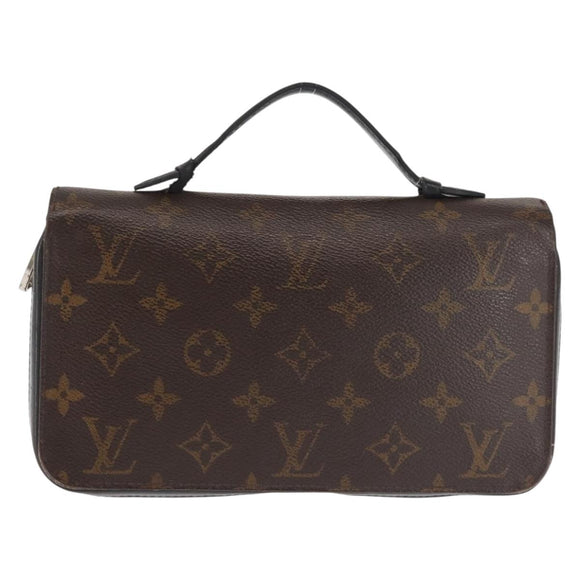 LOUIS VUITTON Monogram Macassar Zippy XL Long Wallet M61506 LV Auth 145534
