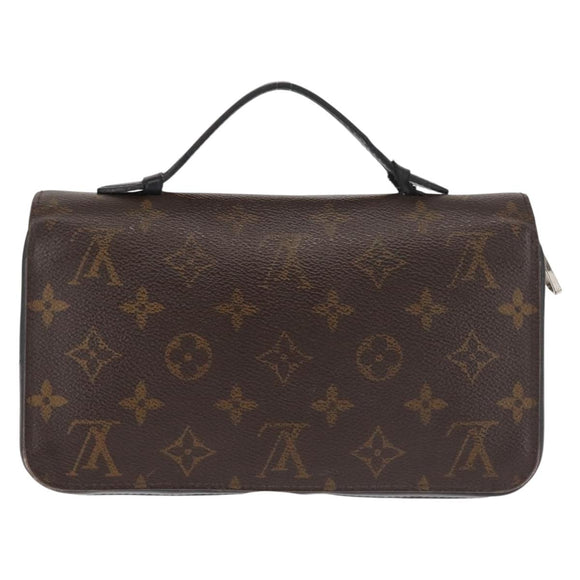 LOUIS VUITTON Monogram Macassar Zippy XL Long Wallet M61506 LV Auth 145534