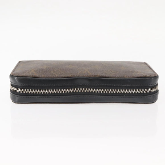 LOUIS VUITTON Monogram Macassar Zippy XL Long Wallet M61506 LV Auth 145534