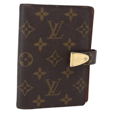 LOUIS VUITTON Monogram Agenda Partonaire PM Day Planner Cover R21029 Auth 145535