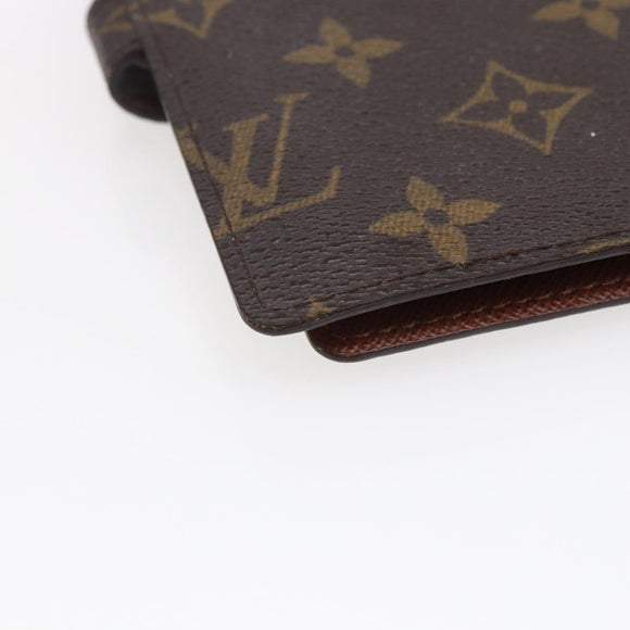 LOUIS VUITTON Monogram Agenda Partonaire PM Day Planner Cover R21029 Auth 145535