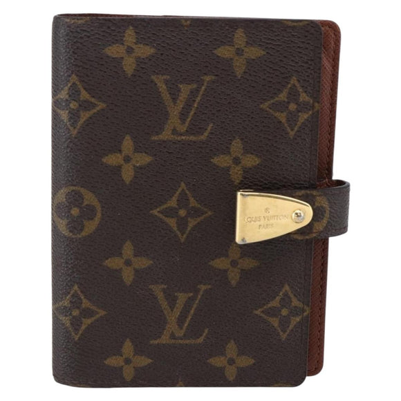 LOUIS VUITTON Monogram Agenda Partonaire PM Day Planner Cover R21029 Auth 145535