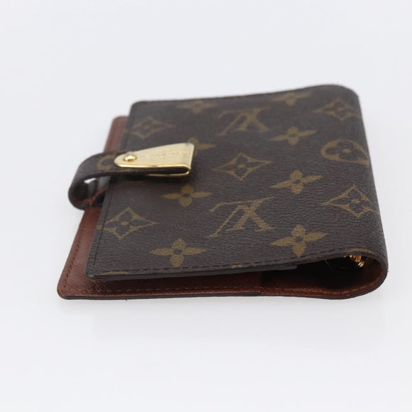 LOUIS VUITTON Monogram Agenda Partonaire PM Day Planner Cover R21029 Auth 145535