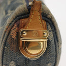 LOUIS VUITTON Monogram Denim Trousse Speedy GM Pouch Blue M95081 LV Auth 145538-8