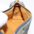 LOUIS VUITTON Monogram Denim Trousse Speedy GM Pouch Blue M95081 LV Auth 145538-11