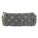 LOUIS VUITTON Monogram Denim Trousse Speedy GM Pouch Blue M95081 LV Auth 145538-13