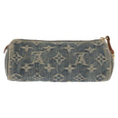 LOUIS VUITTON Monogram Denim Trousse Speedy GM Pouch Blue M95081 LV Auth 145538-2