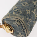 LOUIS VUITTON Monogram Denim Trousse Speedy GM Pouch Blue M95081 LV Auth 145538-14