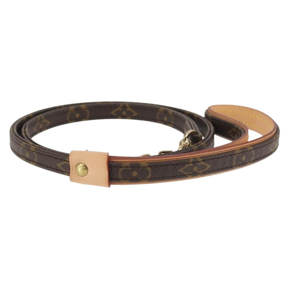 LOUIS VUITTON Monogram Less Baxter MM Dog Leash M58056 LV Auth 145540