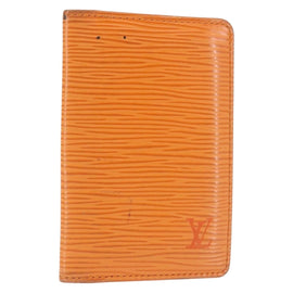LOUIS VUITTON Epi Organizer De Poch Card Case Orange M6358H LV Auth 145541