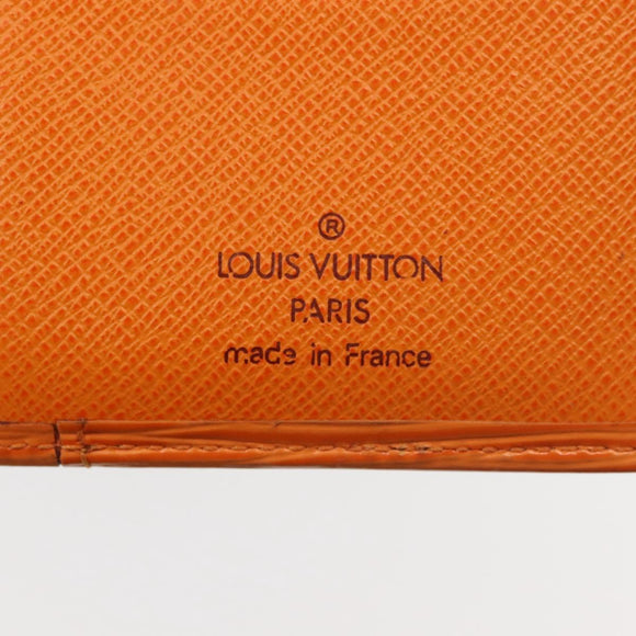 LOUIS VUITTON Epi Organizer De Poch Card Case Orange M6358H LV Auth 145541