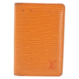 LOUIS VUITTON Epi Organizer De Poch Card Case Orange M6358H LV Auth 145541 - 0