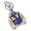 LOUIS VUITTON Porte Cles Varsity Jacket Charm Leather White MP3385 Auth 145542-1