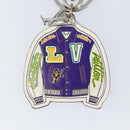 LOUIS VUITTON Porte Cles Varsity Jacket Charm Leather White MP3385 Auth 145542-5