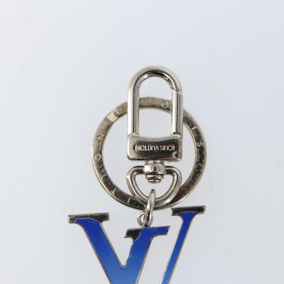 LOUIS VUITTON Porte Cles Gradient Charm metal Blue MP2789 LV Auth 145543