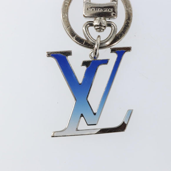 LOUIS VUITTON Porte Cles Gradient Charm metal Blue MP2789 LV Auth 145543