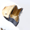 Salvatore Ferragamo Gancini Charm Leather Navy Gold Auth 145546-17