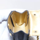 Salvatore Ferragamo Gancini Charm Leather Navy Gold Auth 145546-18