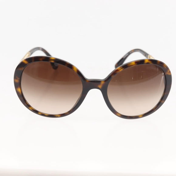 CHANEL Sunglasses plastic Brown CC Auth 145548