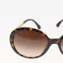 CHANEL Sunglasses plastic Brown CC Auth 145548-4