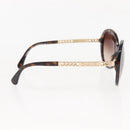 CHANEL Sunglasses plastic Brown CC Auth 145548-6