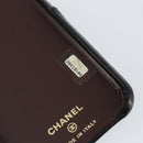CHANEL Matelasse iPhone Case Lamb Skin Black CC Auth 145550-6