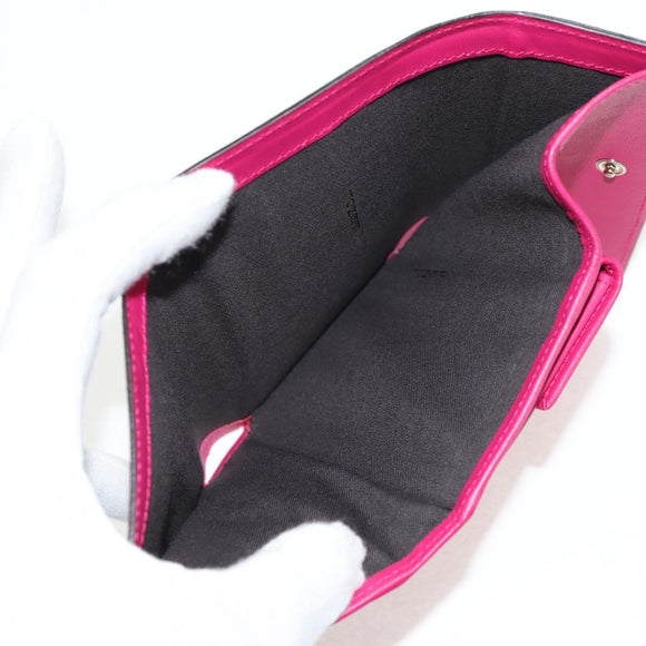 FENDI Zucca Canvas Trifold Wallet Multicolor Gold Auth 145553V