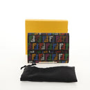 FENDI Zucca Canvas Trifold Wallet Multicolor Gold Auth 145553V-12