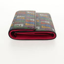 FENDI Zucca Canvas Trifold Wallet Multicolor Gold Auth 145553V-3