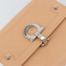 Salvatore Ferragamo Gancini Bifold Wallet Leather Pink Auth 145554-17