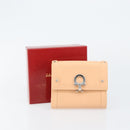 Salvatore Ferragamo Gancini Bifold Wallet Leather Pink Auth 145554-12