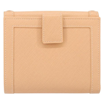 Salvatore Ferragamo Gancini Bifold Wallet Leather Pink Auth 145554 - 0