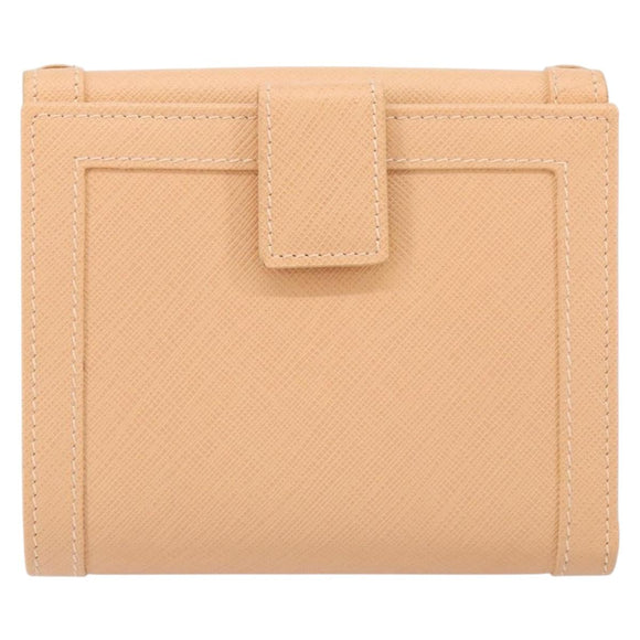 Salvatore Ferragamo Gancini Bifold Wallet Leather Pink Auth 145554