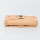 Salvatore Ferragamo Gancini Bifold Wallet Leather Pink Auth 145554-5